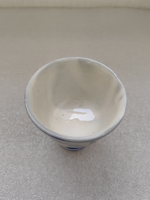 古玩陶瓷青花花卉紋高足杯拍賣,當前價格480元
