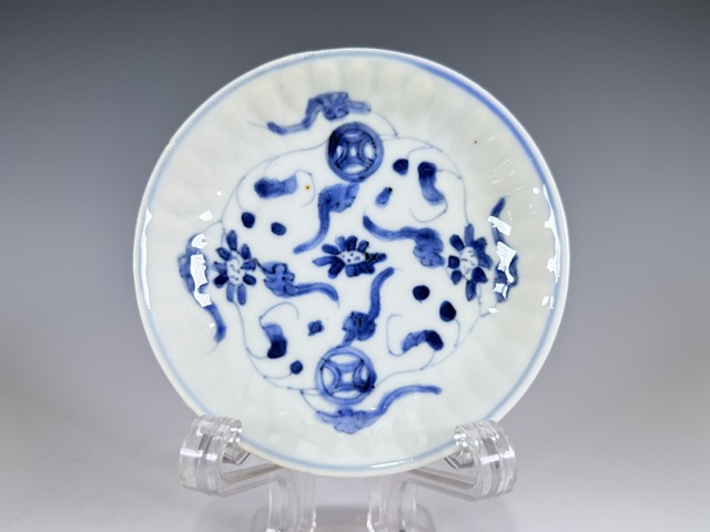 古玩陶瓷清康熙·青花金錢紋杯碟一套拍賣,當(dāng)前價(jià)格3900元