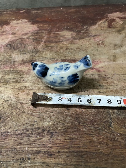 古玩陶瓷晚明?青花仿生瓷蓋盒拍賣，當(dāng)前價格2000元