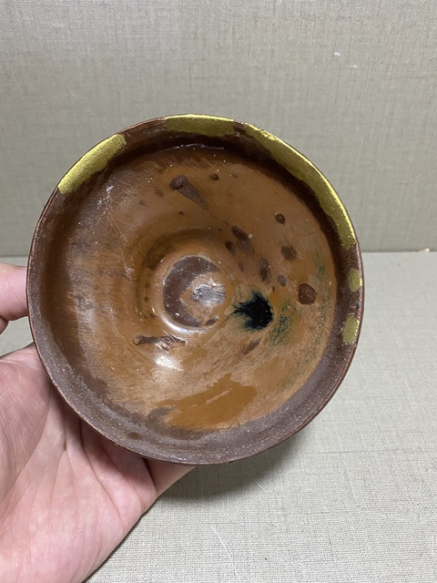 古玩陶瓷南宋窯變釉福清窯柿紅釉茶盞拍賣，當(dāng)前價格980元