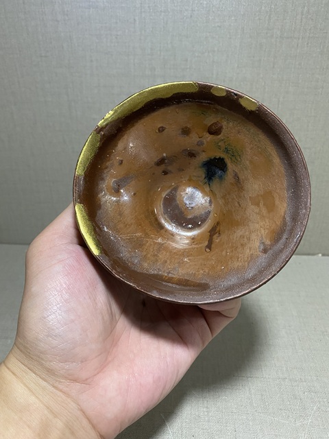 古玩陶瓷南宋窯變釉福清窯柿紅釉茶盞拍賣，當(dāng)前價格980元