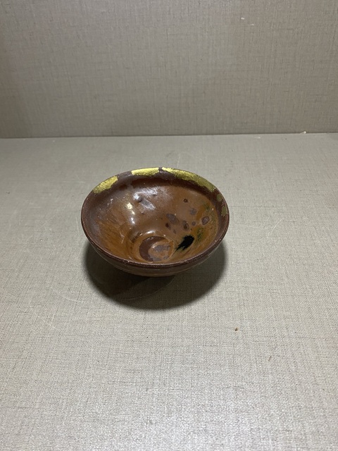 古玩陶瓷南宋窯變釉福清窯柿紅釉茶盞拍賣，當(dāng)前價格980元