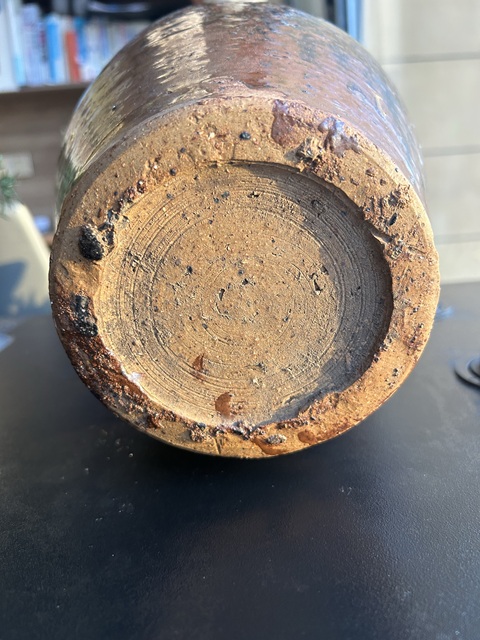 古玩陶瓷明代·刻水波紋梅瓶拍賣，當前價格4500元