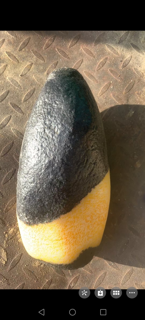 古玩玉器金絲玉原石料真品鑒賞圖