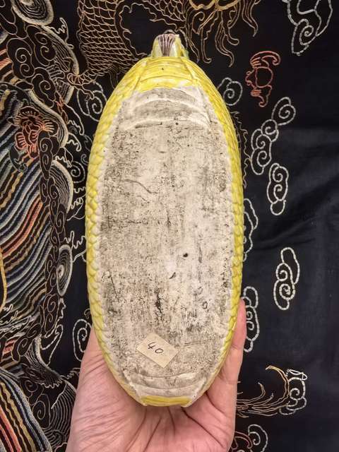 古玩陶瓷清末民初素三彩龍船拍賣,當(dāng)前價(jià)格16888元