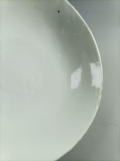 古玩陶瓷粉彩梅花詩文碗拍賣,當前價格238元