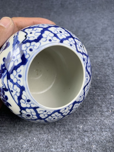 古玩陶瓷晚清青花加官晉爵大水洗拍賣，當前價格5888元
