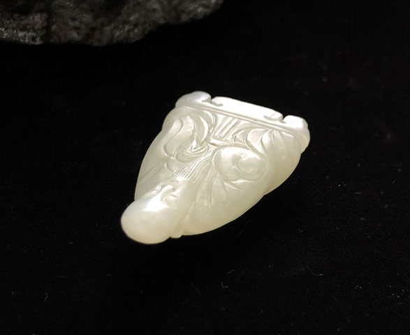 古玩玉器清代和田玉雕“壽星”拍賣，當前價格12600元