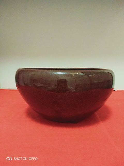 古玩陶瓷清中期紅釉香爐拍賣，當前價格1980元