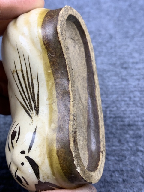 古玩陶瓷磁州窯貓型水盂拍賣，當前價格888元