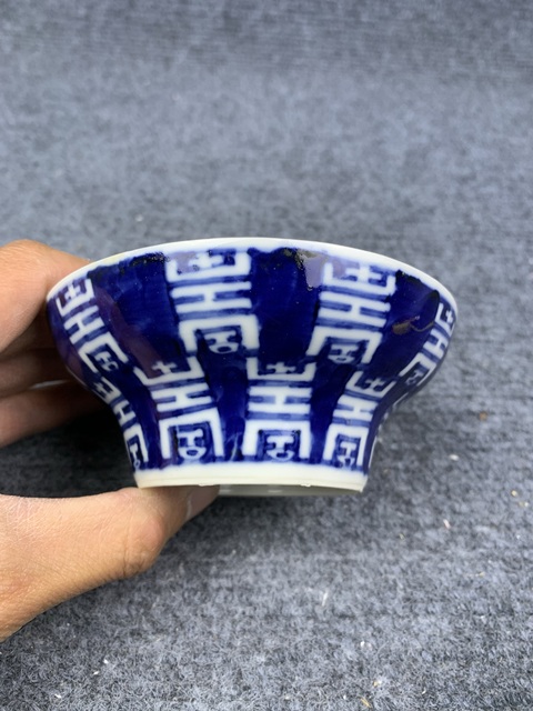 古玩陶瓷青花壽字紋蓋碗拍賣(mài)，當(dāng)前價(jià)格2888元
