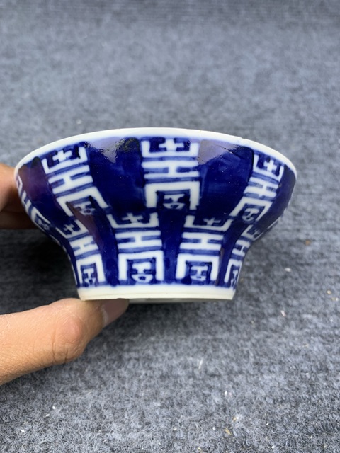 古玩陶瓷青花壽字紋蓋碗拍賣(mài)，當(dāng)前價(jià)格2888元