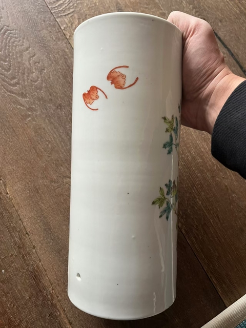 古玩陶瓷民國洪憲粉彩帽筒拍賣，當前價格2888元