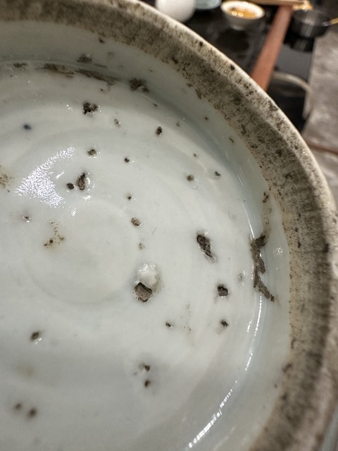 古玩陶瓷明 宣德-天順青花壬字云法輪紋碗拍賣，當前價格5000元