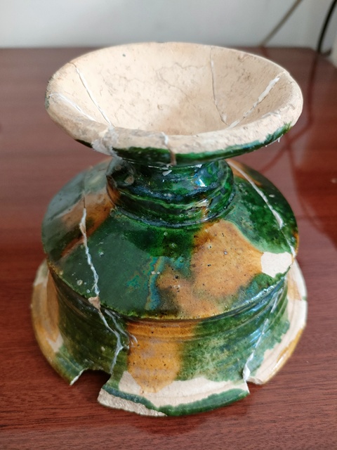 古玩陶瓷宋金定窯三彩行爐標(biāo)本拍賣，當(dāng)前價(jià)格2800元