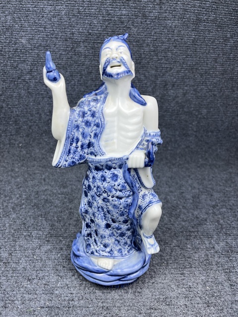 古玩陶瓷青花八仙人物塑像拍賣，當前價格1600元
