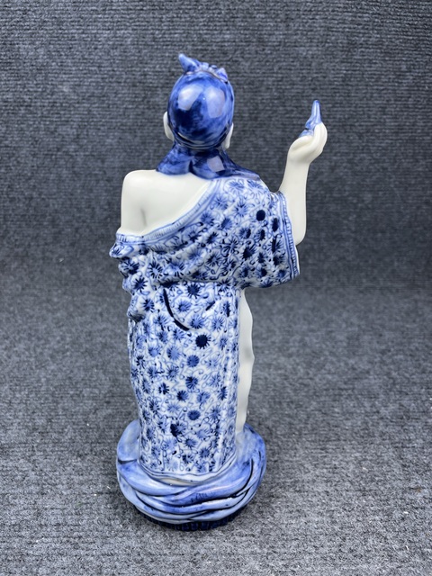 古玩陶瓷青花八仙人物塑像拍賣，當前價格1600元