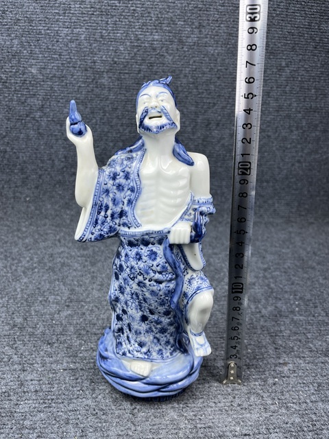 古玩陶瓷青花八仙人物塑像拍賣，當前價格1600元