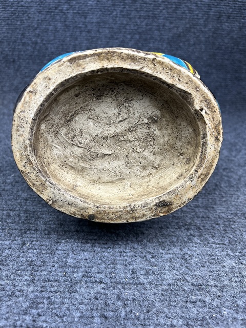 古玩陶瓷琺華彩開窗高士人物象耳尊拍賣，當前價格3999元