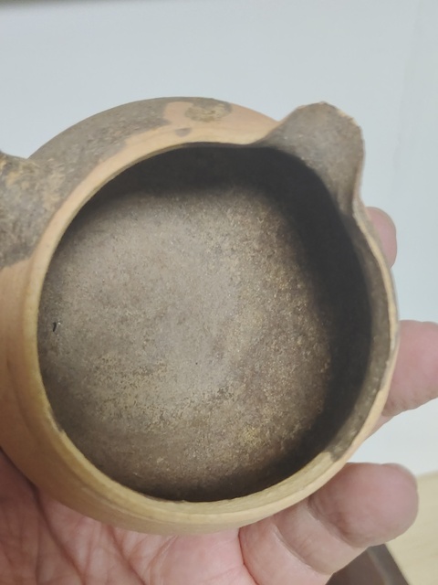古玩陶瓷陶胎褐釉分茶器拍賣,當前價格850元