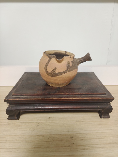 古玩陶瓷陶胎褐釉分茶器拍賣,當前價格850元