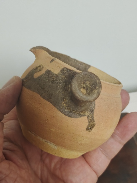 古玩陶瓷陶胎褐釉分茶器拍賣,當前價格850元