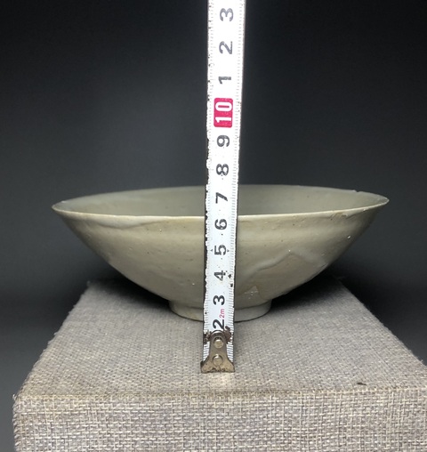 古玩陶瓷青白釉斗笠大碗拍賣，當前價格0元