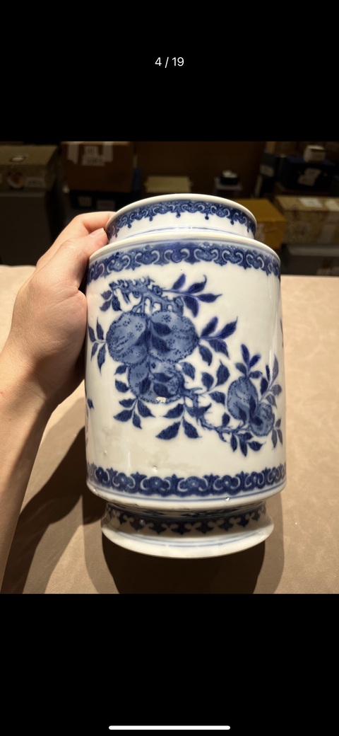 古玩陶瓷青花燈籠尊拍賣，當前價格18500元