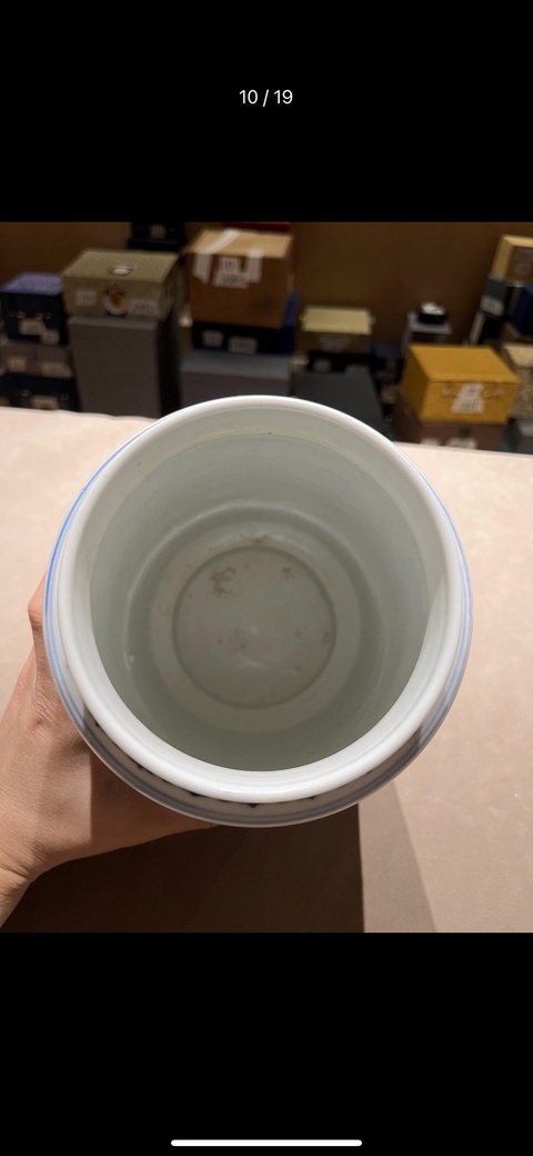 古玩陶瓷青花燈籠尊拍賣，當前價格18500元