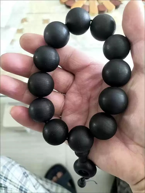 古玩雜項沉水級越南芽莊土沉沉香珠手串拍賣，當前價格0元