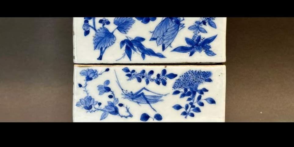古玩陶瓷清中晚期青花蟲草紋蓋盒拍賣,當前價格15000元