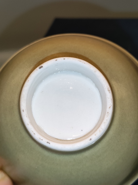 古玩陶瓷清晚民初,茶葉末青釉茶碗拍賣,當前價格580元