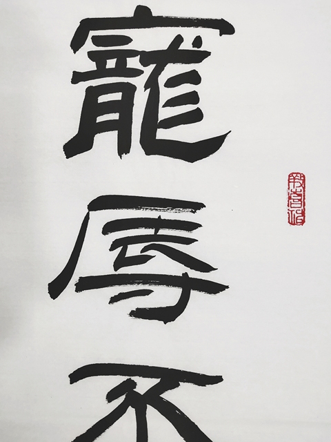 古玩字畫何昌貴寵辱去留隸書聯拍賣,當前價格3666元
