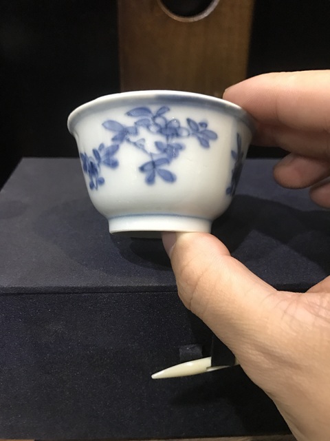 古玩陶瓷(精品主人杯)清-康熙-三多花卉紋-青花主人杯一對拍賣,當(dāng)前價格1287元