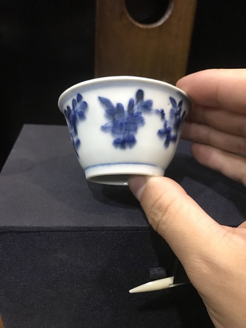 古玩陶瓷(精品主人杯)清-康熙-三多花卉紋-青花主人杯一對拍賣,當(dāng)前價格1287元