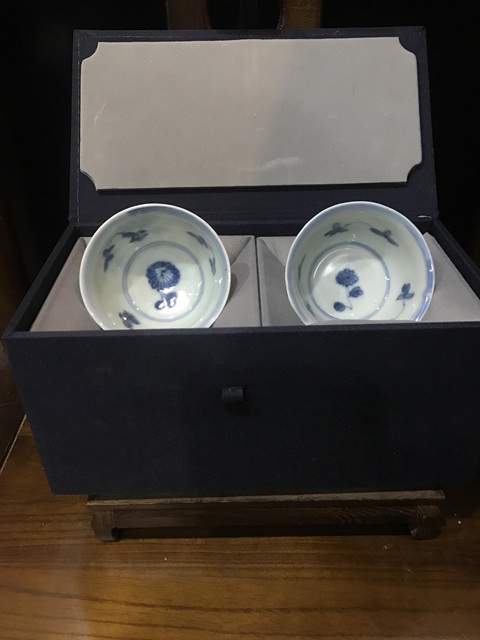 古玩陶瓷(精品主人杯)清-康熙-三多花卉紋-青花主人杯一對拍賣,當(dāng)前價格1287元