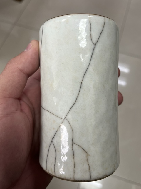 古玩陶瓷仿官釉筆筒拍賣,當前價格15800元