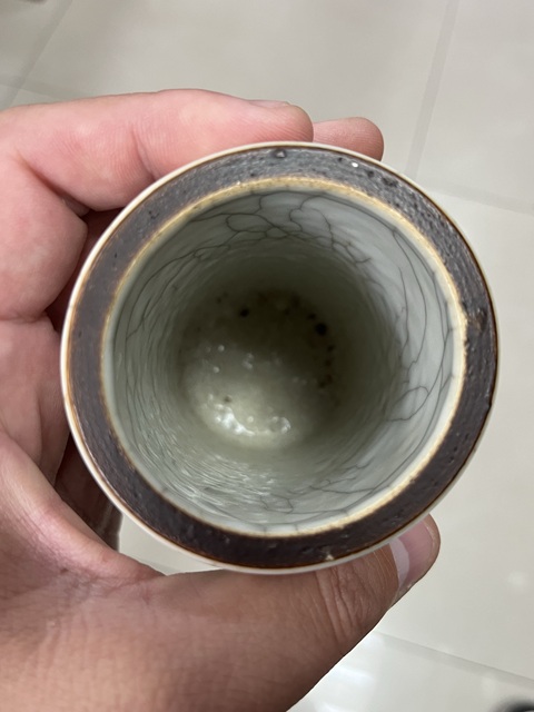 古玩陶瓷仿官釉筆筒拍賣,當前價格15800元