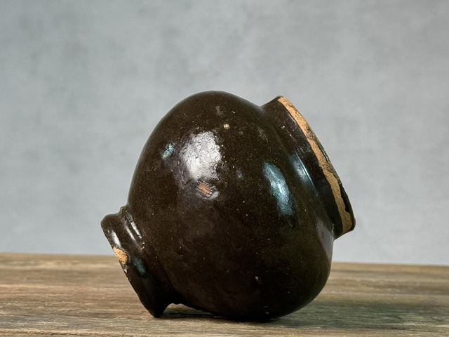 古玩陶瓷磁州窯茶葉末釉茶入拍賣,當前價格789元