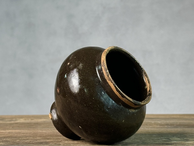 古玩陶瓷磁州窯茶葉末釉茶入拍賣,當前價格789元
