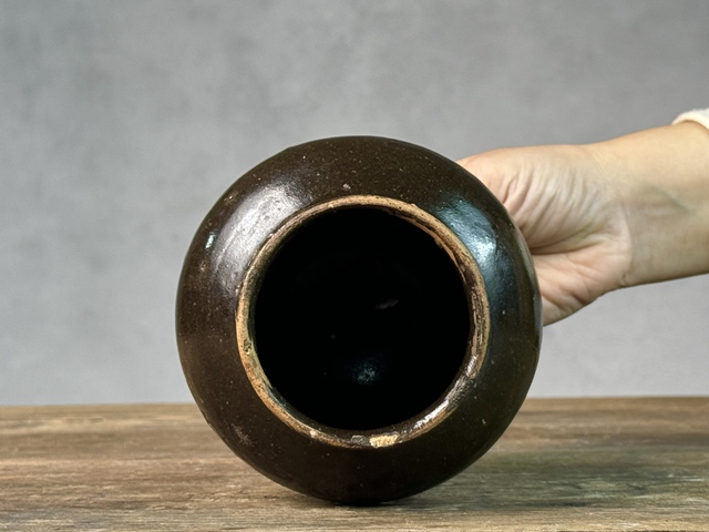 古玩陶瓷磁州窯茶葉末釉茶入拍賣,當前價格789元