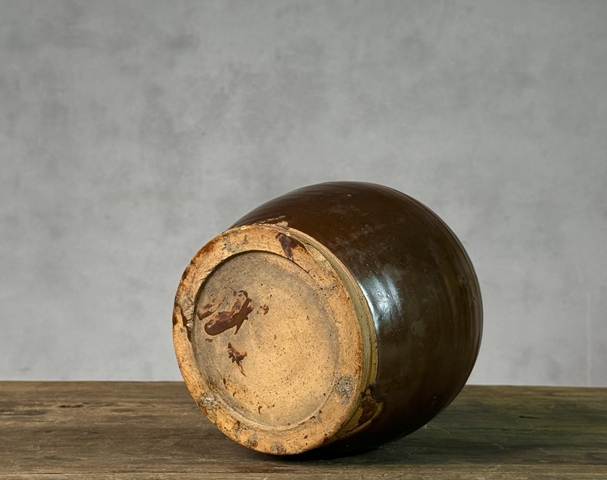 古玩陶瓷磁州窯褐釉嘟嚕瓶拍賣，當(dāng)前價格1380元