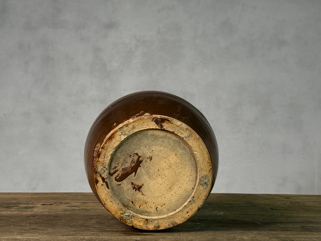 古玩陶瓷磁州窯褐釉嘟嚕瓶拍賣，當(dāng)前價格1380元