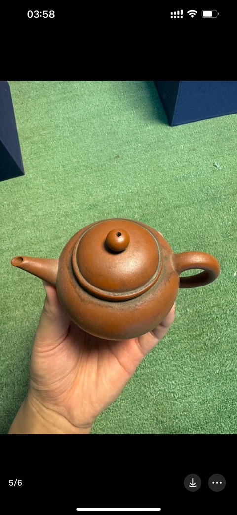 古玩雜項【精品紫砂壺·平桃作別煙-孟臣款】水平紫砂壺拍賣，當前價格19999元