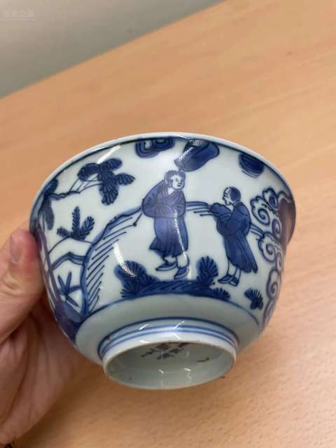 域鉴古玩】明嘉靖青花人物纹碗鉴定结果_明嘉靖青花人物纹碗真假鉴别