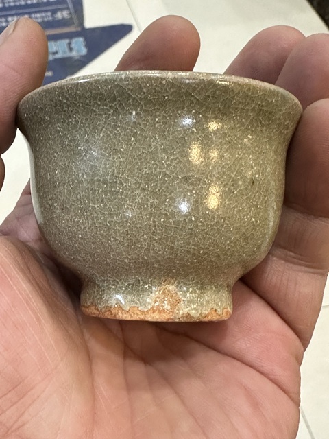 古玩陶瓷元末明初主人杯拍賣，當前價格2222元