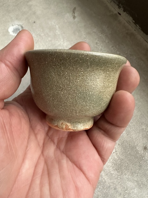 古玩陶瓷元末明初主人杯拍賣，當前價格2222元