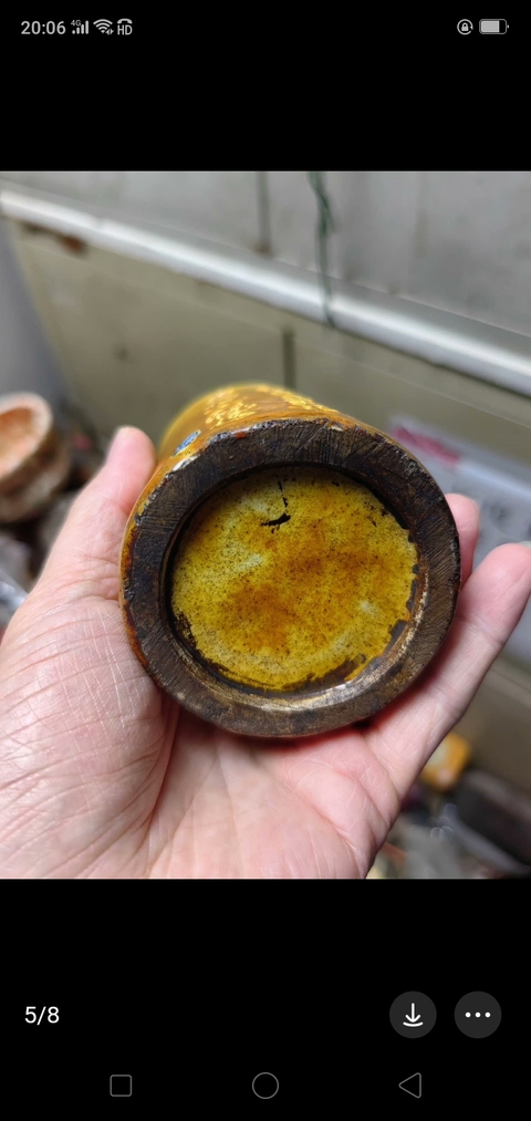 古玩陶瓷梅紋筆筒拍賣,當(dāng)前價格658元