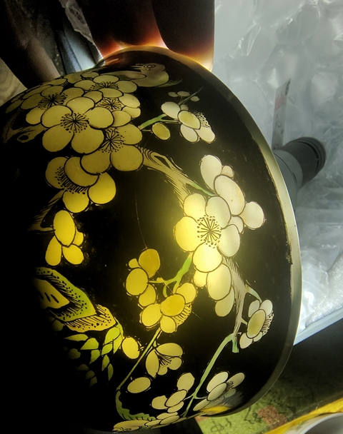 古玩陶瓷【精品放漏】清光緒墨地素三彩喜上眉梢圖碗拍賣,當(dāng)前價格9860元