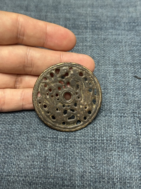 古玩玉器清代精品銅花錢拍賣,當(dāng)前價(jià)格498元